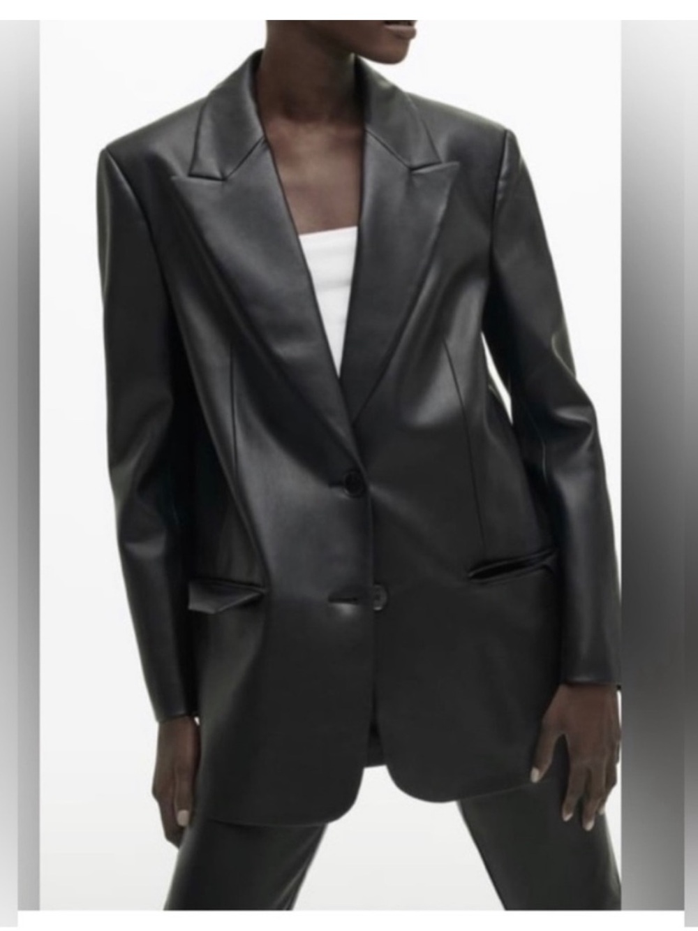 Zara Black Leather Jacket
